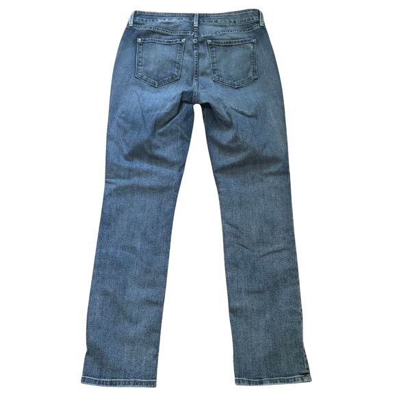 NYDJ NOT YOUR DAUGHTERS JEANS Boyfriend Straight Leg Distressed Denim EUC 6 - Picture 4 of 8